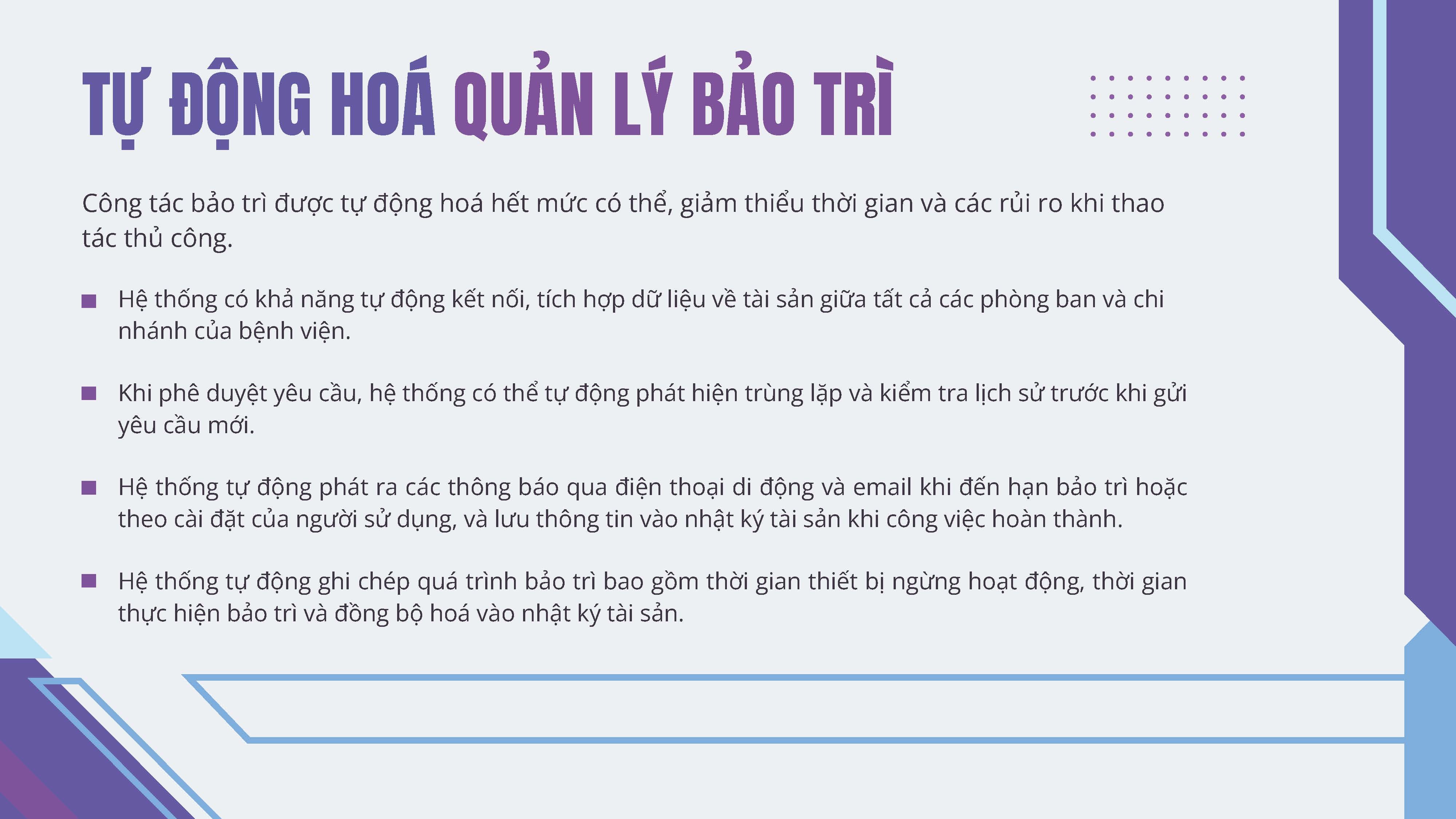 Phần mềm quản lý bảo trì CMMS